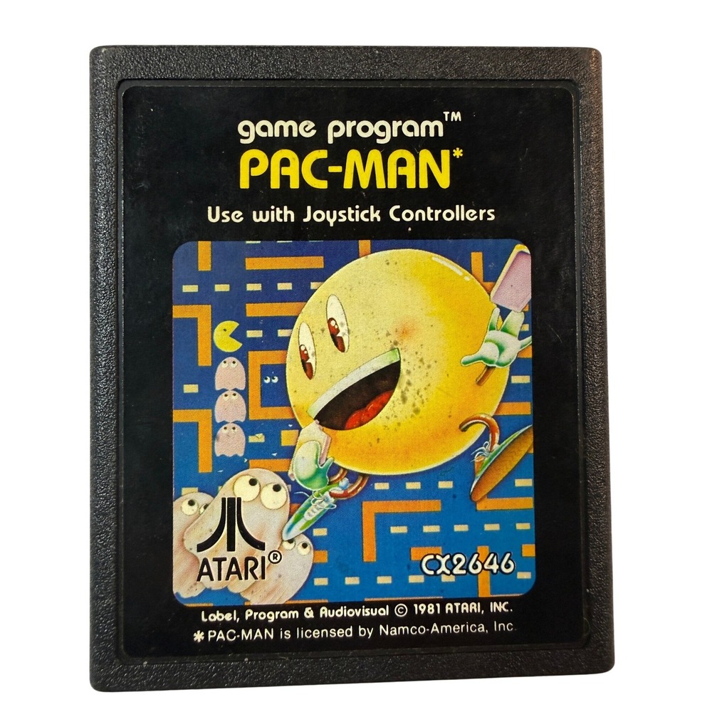 Pac-Man Atari 2600 Game CX2646 1981 Cartridge Only Vintage Tested Working